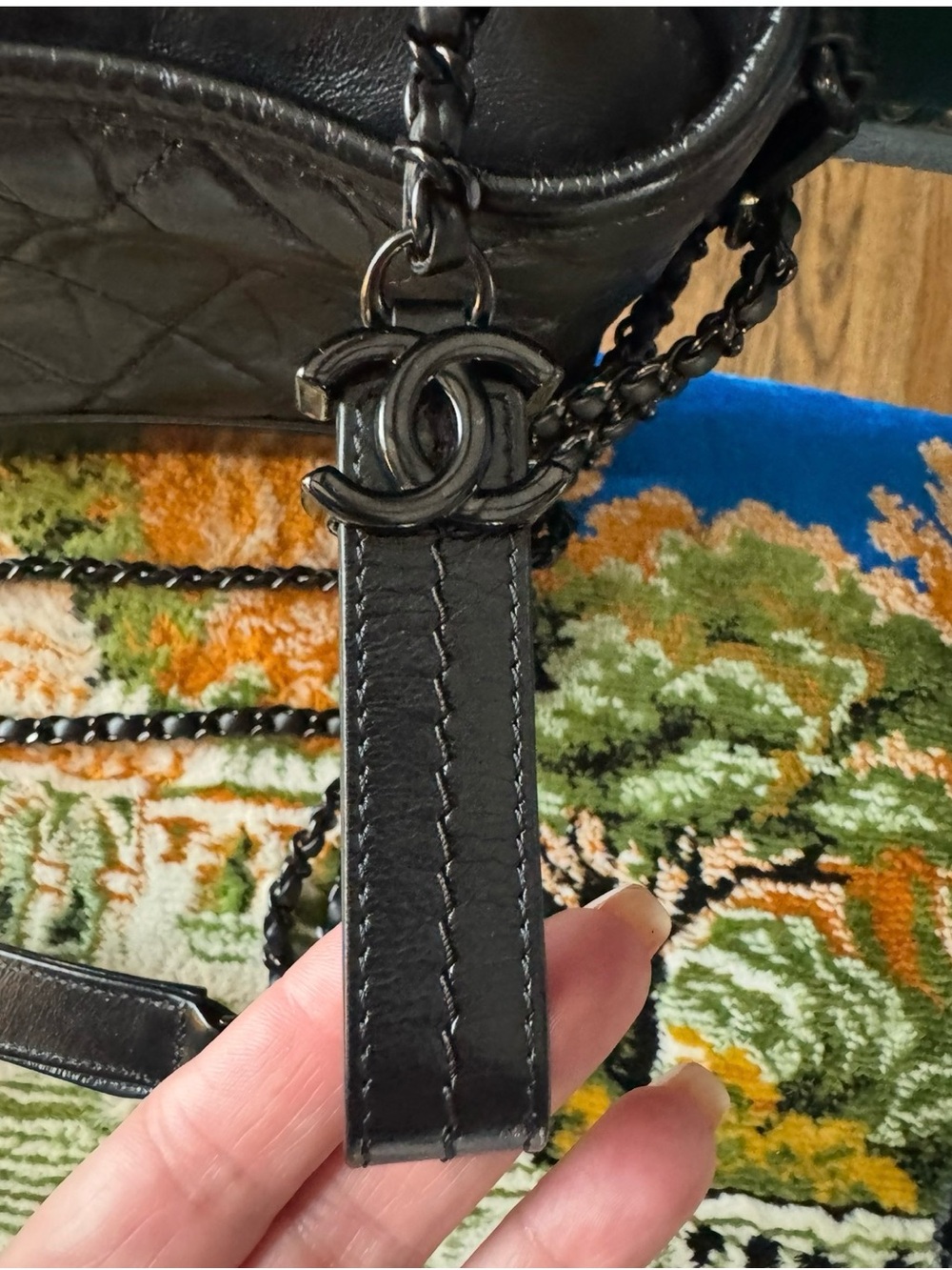 CHANEL Ages Calfskin Small Gabrielle Hobo in So Black - Picture 3 of 13